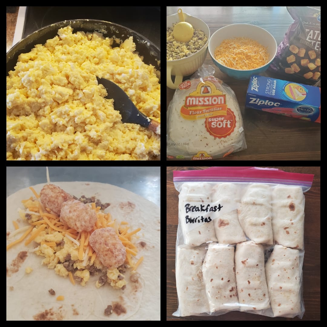 Breakfast Burrito Recipe (Scaled Up x5)